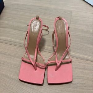 Bottega Veneta stretch square toe pink